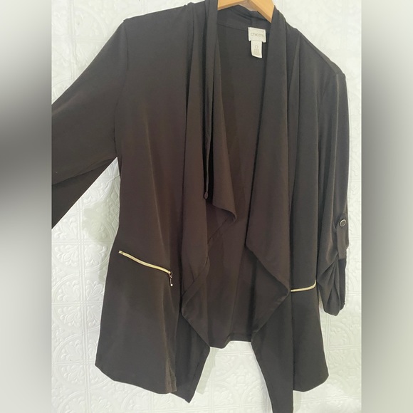 Chico’s | Roll-Tab Sleeve Jacket | Size 0 4/6 - Picture 2 of 6